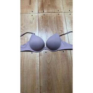 Soma Embraceable Tailored Push Up Bra 34D Mauve Purple Padded Plunge